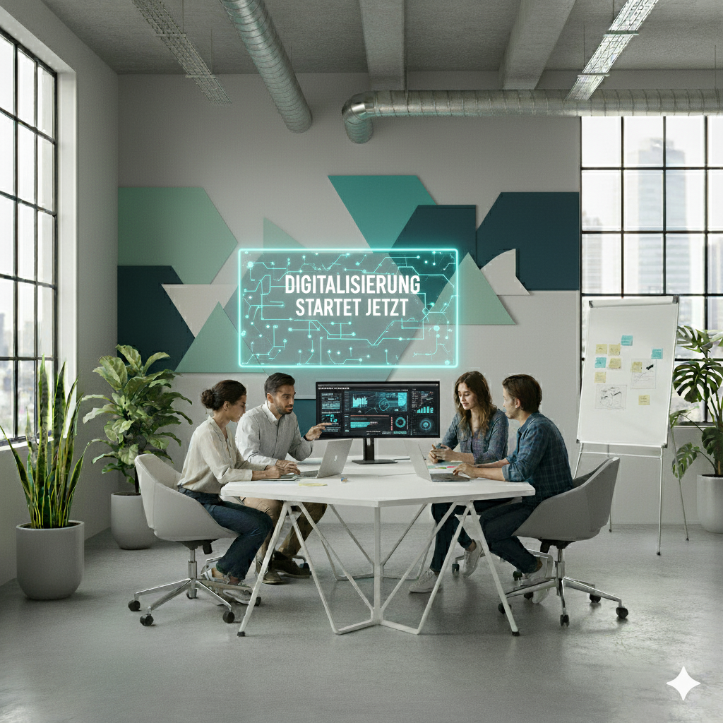 Ein Termin mit mehreren Personen zum Thema Digitalisierung